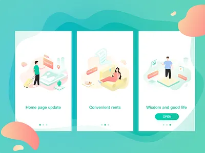 Publicity page page，guide，renting publicity