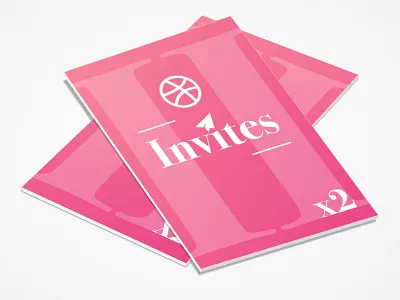 2x Dribbble Invites 2x dribbble dribbbleinvites dribbblesinvitation giveaway invitation invites pink white