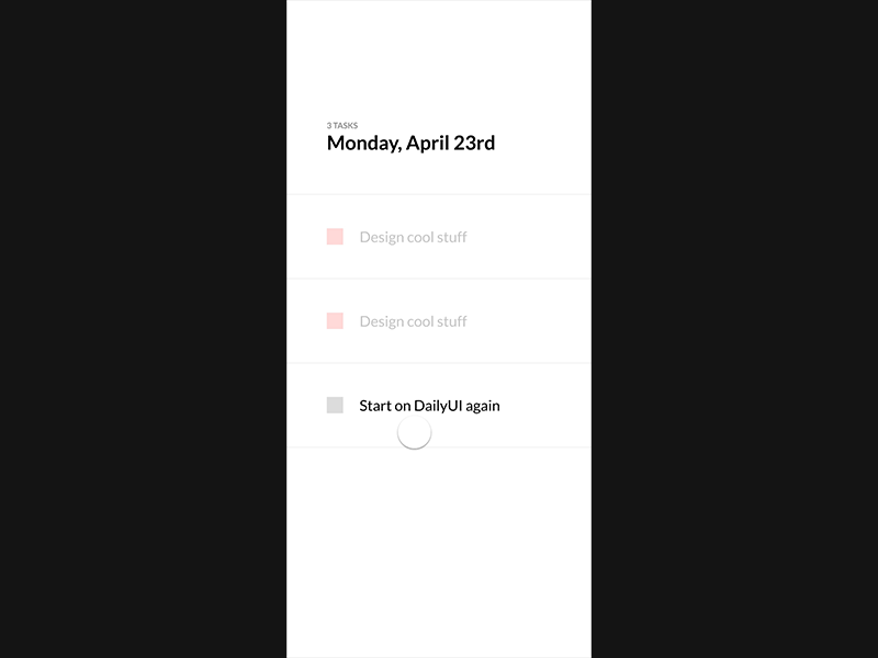 #042 – Todo list app dailyui iphone x list todo todo list ui ux