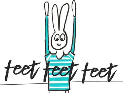 Leaf the Bunny Teaches Tadasana Pose animal illustration bunny cartoon childrens health childrens yoga fun illustrator melbourne rabbit illustration siobhandonoghue stripes yoga