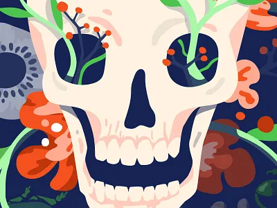 The Good Death Show death illustration gothic graphic skull vector