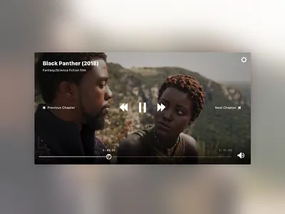 DailyUI #57: Video Player black panther daily ui dailyui video player