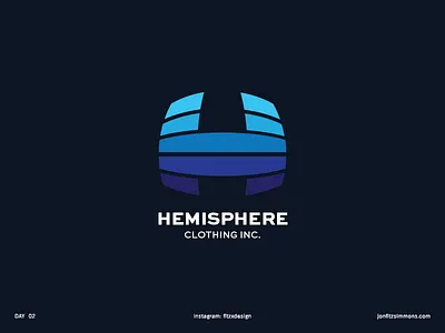 Daily Logo 02 - Hemisphere Clothing Inc. apparel branding challenge clothing daily dailylogo dailylogochallenge hemisphere identity logo mark
