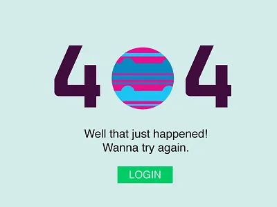 Daily UI-008 404 creative daily ui error planet ui web design