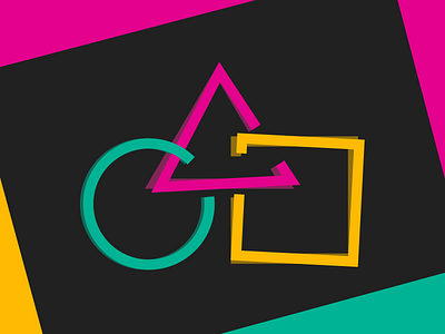 Harmony Logo branding circle harmony icon logo pink primefaces primeng square teal triangle yellow