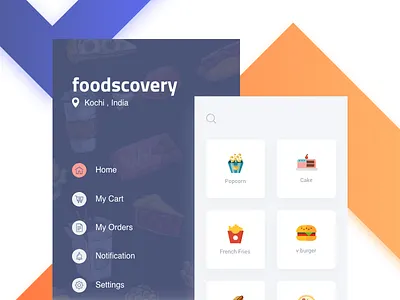 Foodscovery app filter food delivery ui ux restaurants ios online order