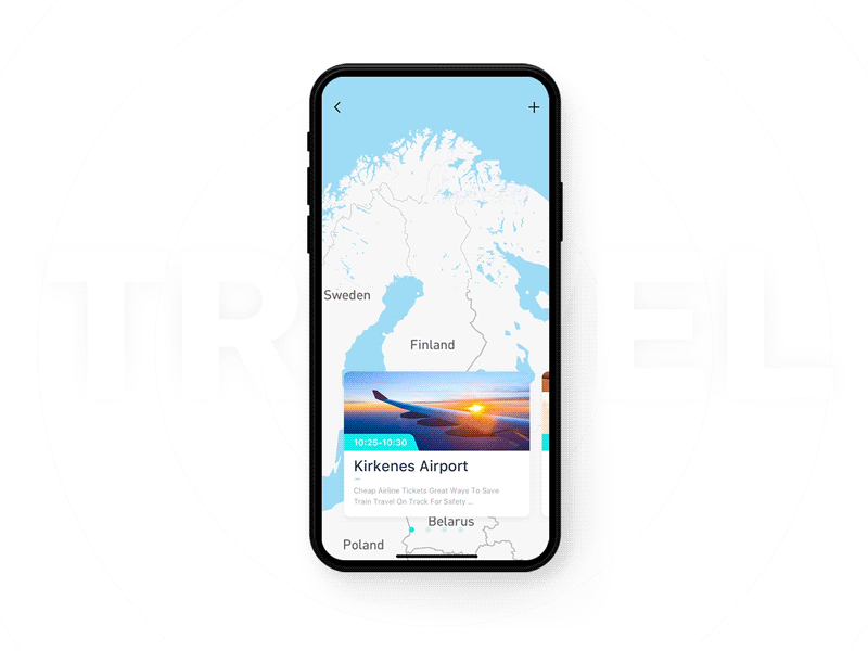 A custom trip animation gif ios travel trip ui ux web