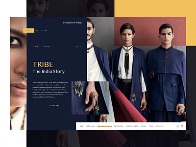T H E T R I B E concept design fashion grid layout modern ui ux uxdesign website