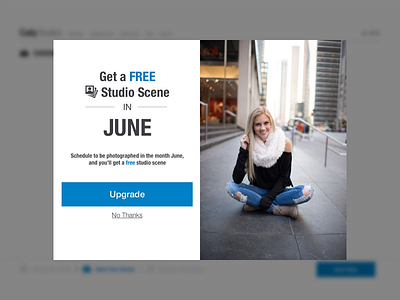 Upgrade Pop-up pop up upgrade