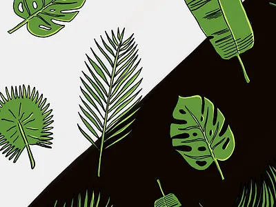 Palm Leaf Patterns drawing green illustration leaves palm palm leaves palm tree plants sketch