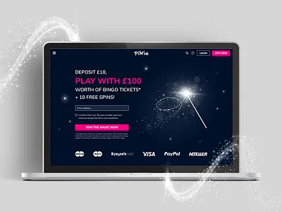 Pixie Bingo Redesign bingo casino gaming magic mystical pixie slots ui design ux design wireframes