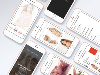 Victoria's Secret app clothing concept design fashion ios secret shop ui ux victorias