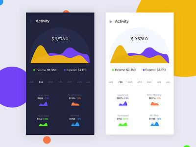 Crypto Wallet Activity App activity app color crypto cryptocurrency dashboard design designmind hashan mobile payment ui wallet