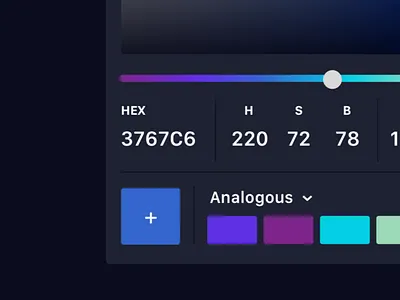 DailyUI: #60: Color Picker analogous closeup color color picker daily ui dailyui ui user interface