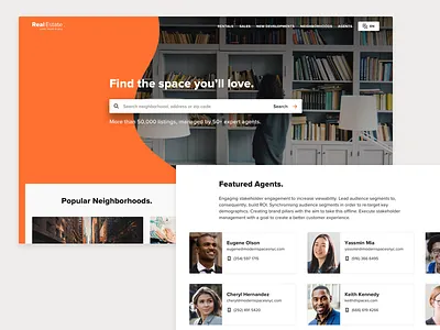 Real Estate Website apartment real estate search ui website