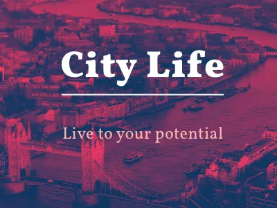 Duotone experiment duotone hero image typography ui