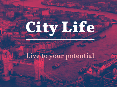 Duotone experiment duotone hero image typography ui