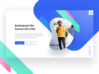 Ecommerce hero section branding ecommerce gradient hero landing ui ux web