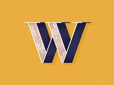 36 Days of Type 36daysoftype alphabet design gif illustration letter lettering process type typography vector w