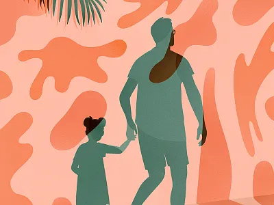 The Unknown drawing family figures illustration pentadeca shadows shapes