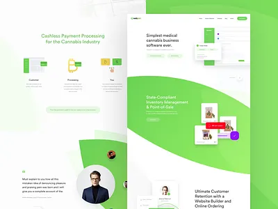 Webjoint - Landing page cannabis clean green mac medical marihuanna vape nation web webdesign weed