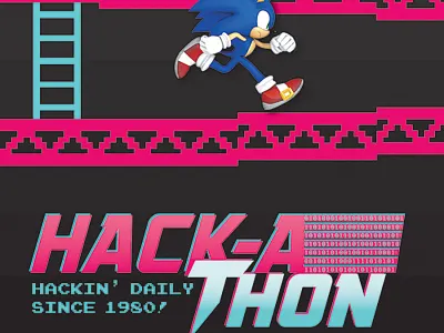 Hackathon 2015 1980s 8 bit pixel developers graphic design hackathon healthcare illustration retro software ui designers ux designers web design
