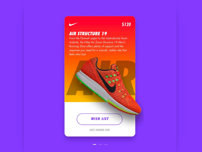 Nike Slider - Parallax Effect invision studio nike parallax prototype slider ui