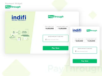 Paythrough Widget illustrator photoshop responsive web layout