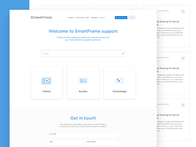 Support page page site support support page web website