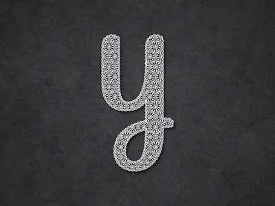Y : 36 Days of Type 🔡 36daysoftype alphabets branding design illustration lace lettering logo texture type typography vector
