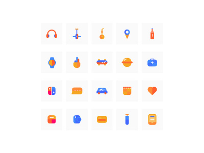 some colorful icons icon