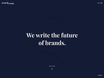 Landing page prototype animation blue design landing minimal prototype symbol transition web