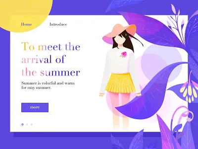 Looking forward to a new summer trip colour illustrations interface visual