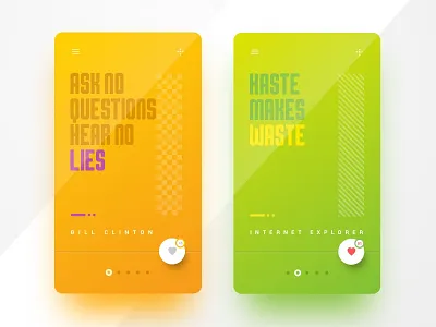Mobile App - Concept android carousel concept dialog ios mobile modal toggle type ui ux welcome