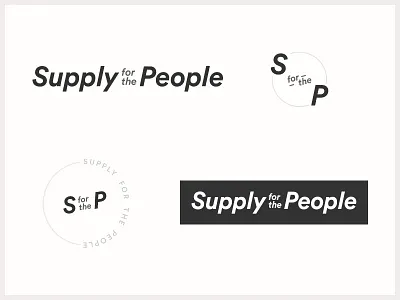 Supply for the People Logo Concept apparel branding ecommerce logo socially conscious volusion