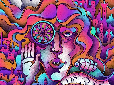 MGMT Osheaga 2017 band poster gigposter illustration mgmt osheaga poster screen print