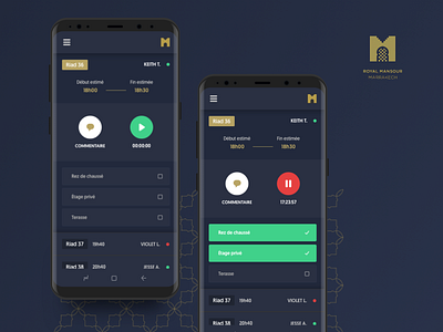 Luxury hotel - Agents service app agent app controle design hotel luxury management service time