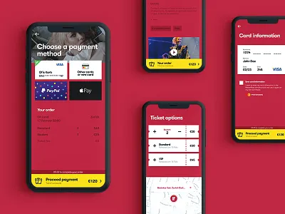 Ticket App checkout app card check credit detail event hall mobile out payment performance ticket