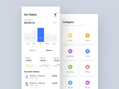 my wallet account category email mail management settings wallet