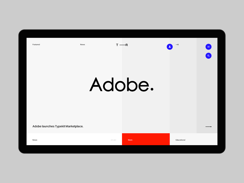 Type Related desktop fullscreen minimal motion portfolio ui ux web website