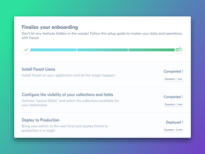 Forest Admin - Setup Guide admin back office dashboard forest forest admin onboarding setup setup guide users guide
