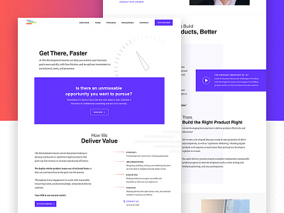 2018 Website Live! development illustration landing page product product design software tdf the development factory ui ux web website