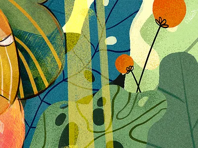 Heat colors forest jungle leaf leaves nature sun texture