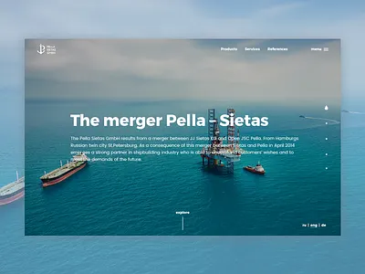 Shipbuilding in Germany design germany landing page ship shipbuilding ui ux web web design website