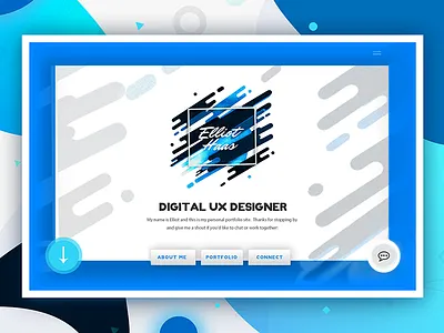 Experimental Personal Portfolio Landing Page Concept cv landing parallax personal portfolio resume scrolling web