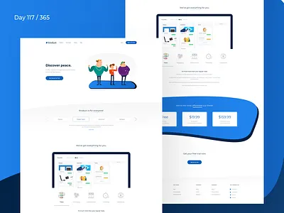 Kroduct - SaaS Landing Page Freebie | Day 117/365 - Project365 freebie freebie friday landing landing page product management project365 saas sketch sketch freebie website freebie