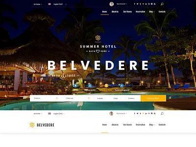 HOTEL BELVEDERE - Bootstrap 4 template bootatrap themes bootstrap 4 templates bootstrap templates hotel booking templates hotel reservation template hotel templates