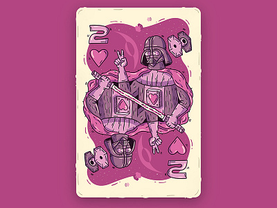 Peace✌️(Dribbble invite) card darkside darthvader funny illustration lightsaber starwars