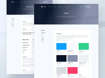Style Guide branding colours palette emmanuel julliot framework guidelines landing page library palette pattern pattern library style guide system