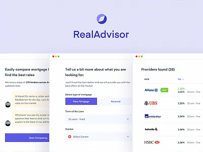 Real Advisor - Forms 2.0 app dashboard design forms input onboarding property real estate ui ux web